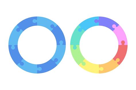 puzzle pieces circle images    freepik