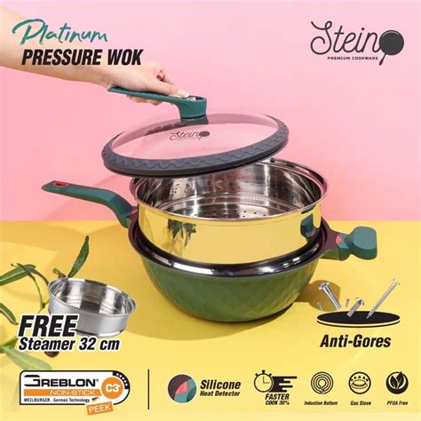 Jual Steincookware Stein Wok Platinum Pressure Cooker Shopee Indonesia