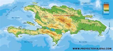 Mapas De República Dominicana El País De La Isla Hispaniola