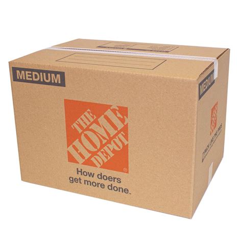 The Home Depot 22 In L X 16 In W X 15 In D Medium Moving Box 25 Pack Medbx25 The Home Depot