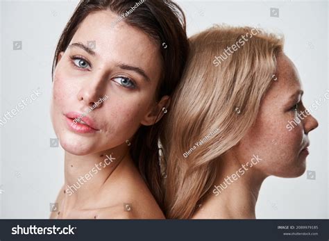 Two Attractive Nude Naked Tender Women Stock Photo Shutterstock