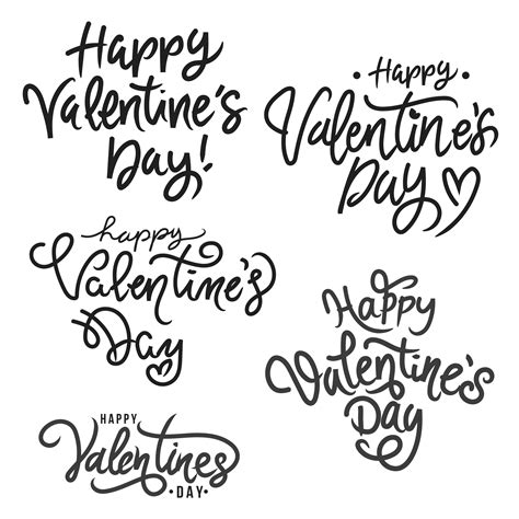 happy valentines day lettering 1937209 Vector Art at Vecteezy