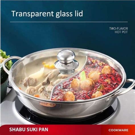 Promo Sale Panci Hot Pot Sekat N Cm Suki Shabu Stainless Panci Rasa Diskon Di
