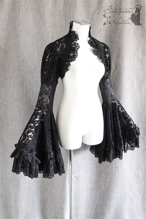 Black Lace Shrug M Goth Gothic Victorian Somnia Etsy ゴスファッション