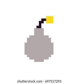 colorful pixelated bomb ready explode vector stock vector royalty