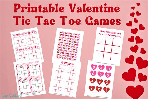 Free Printable Valentine Tic Tac Toe Games Cassie Smallwood