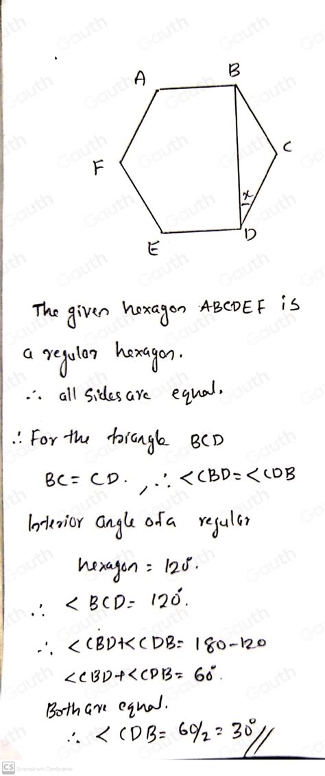 Solved Shown Below Is A Regular Hexagon Abcdef A B C