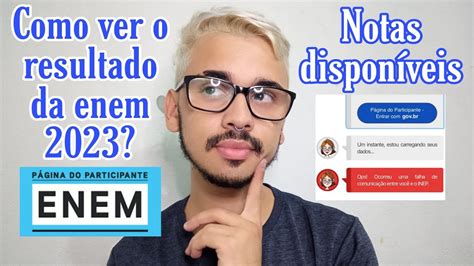 Notas Do Enem Dispon Veis Como Ver O Resultado Youtube