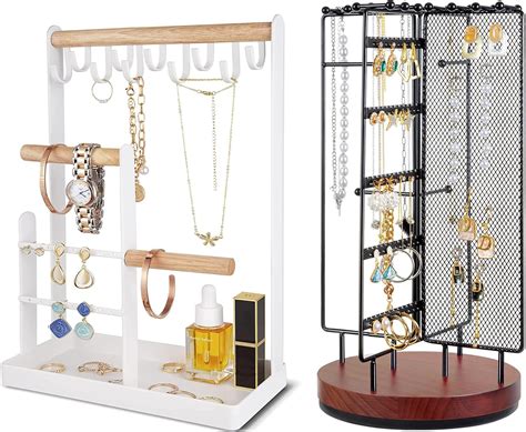 Amazon Procase Jewelry Organizer Stand Bundle With Tier Rotating