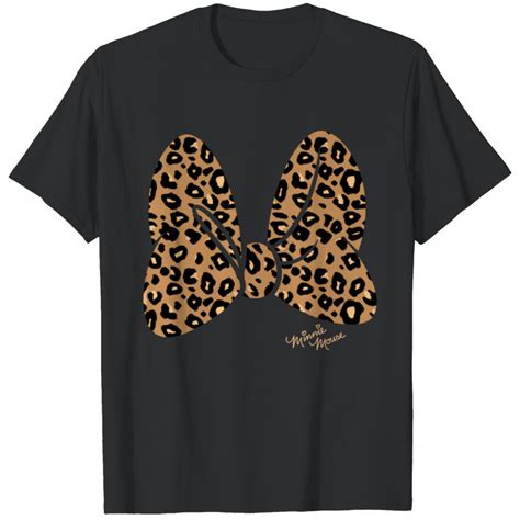 Disney Minnie Mouse Leopard Print Bow Shirt Vendido Por Kaiwen Sku