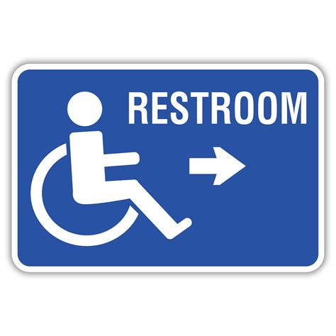 Unisex Handicap Restroom Signs