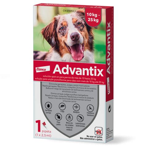 Pipetas Antiparasitarias Para Perros Medianos Advantix