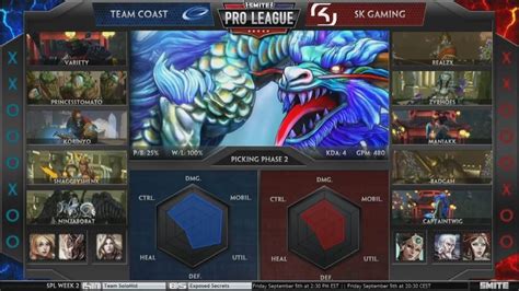 Smite Fr Smite Pro League Eu Semaine Jour Sk Gaming Vs Team