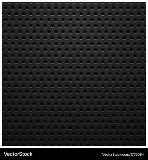 Black Metal Texture With Holes Royalty Free Vector Image