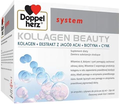 Doppelherz System Kollagen Beauty Kolagen Do Picia Ampu Ek Opinie