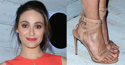 Emmy Rossum Adds Height With Nude Heels At Go App Sneak Peek