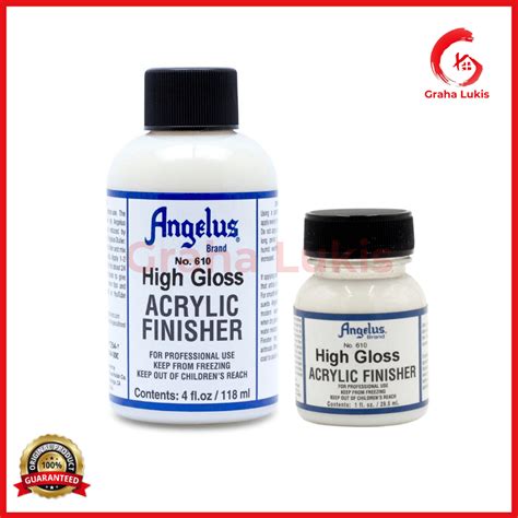 Jual Angelus No 610 High Gloss Acrylic Finisher 4 Floz 1 Floz