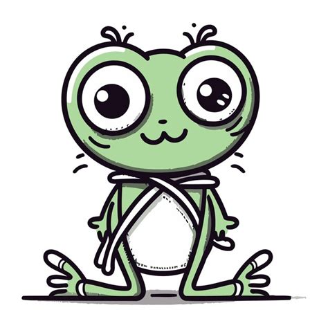 Premium Vector Cute Frog Cartoon Character Vector Illustration Cute