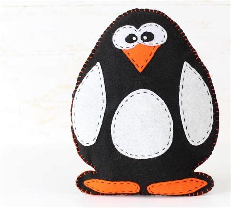 Penguin Sewing Pattern Felt Penguin Hand Sewing Pattern Etsy Felt Penguin Sewing Patterns