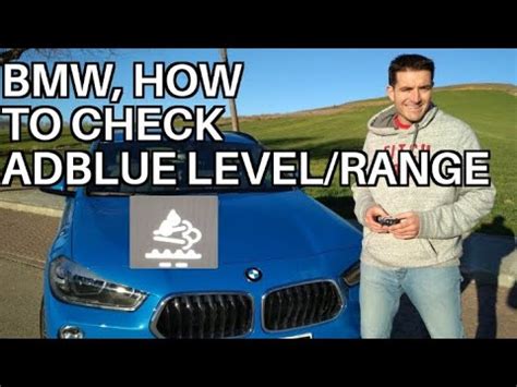 BMW how to check Adblue level/range - YouTube