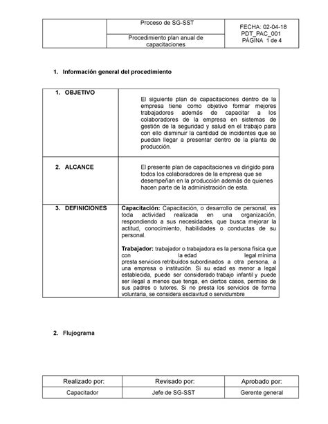 Total 64 Imagen Modelo De Plan De Capacitacion Para Una Empresa