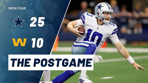 Dallas Cowboys Defense Dominates Commanders 25 10 The Postgame Blogging The Boys Youtube