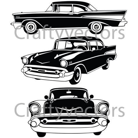 Chevrolet Bel Air Vector File Etsy