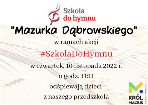 Szkoła do hymnu Król Maciuś Więcej niż przedszkole