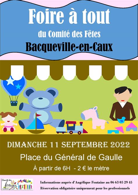 Foire Tout Du Comit Des Fetes Bacqueville En Caux