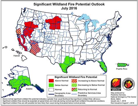 Wildland fire potential, July through October - Wildfire Today