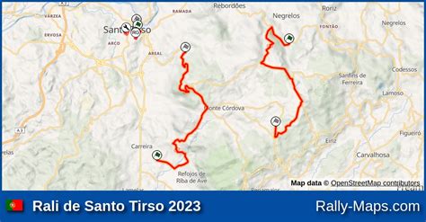 Streckenverlauf Rali De Santo Tirso 2023 PROMO RallyeKarte De