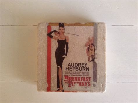 Audrey Hepburn Classic Movies Tumbled Tile Coasters