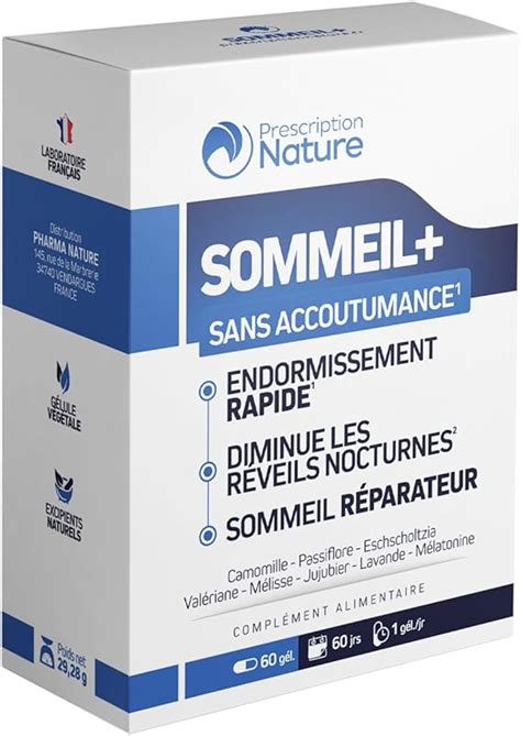 Prescription Nature SOMMEIL Complément Alimentaire pour Mieux