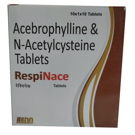 Acebrophylline N Acetylcysteine Tablets Kenn Pharmaceuticals Private