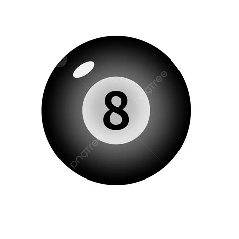 Diseño Vectorial De La Bola De Billar 8 Png Juego Billar Bola Ocho