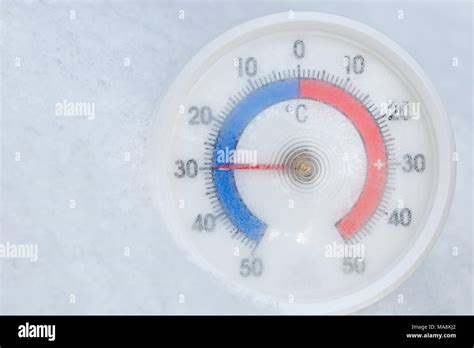 Below Zero Temperature Thermometer High Resolution Stock Photography