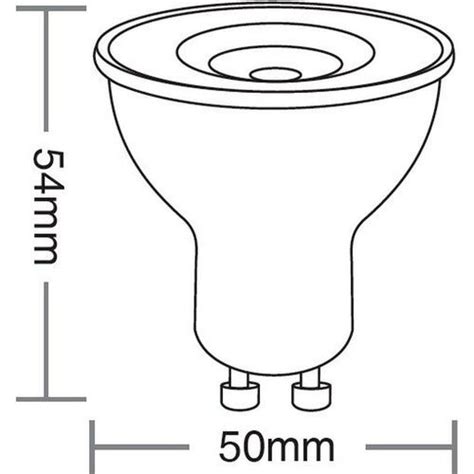 Lâmpada Dicróica LED MR16 TDL 35 4 9W 6500K GU10 100 240V Taschibra no