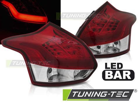 Achterlichten Ford Focus Hatchback Rood Helder Led Strip