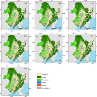 Spatial Distribution Of Land Cover Use Types In Northeast China In A