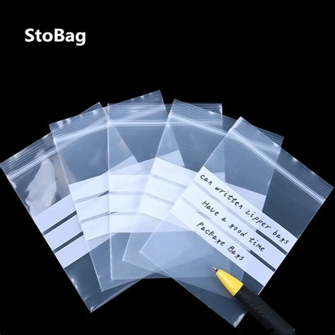 Stobag Wire Transparent Small Ziplock Plastic Bags Item Shop