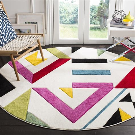 Mid Century Modern Round Area Rugs Area Rugs Home Decoration