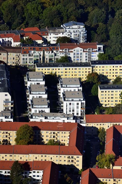 Berlin Lichtenberg Aus Der Vogelperspektive Wohnneubau Siedlung Mit