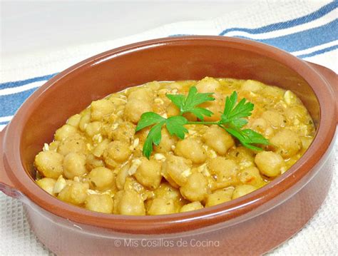 Garbanzos a lo pobre receta fácil Mis Cosillas de Cocina