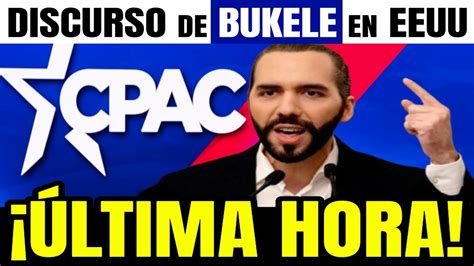 Ltima Hora Discurso De Nayib Bukele Desde Washington Ee Uu Youtube