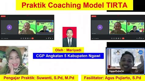 Sebagai Coach Tugas Ruang Kolaborasi Modul Praktik Coaching Model