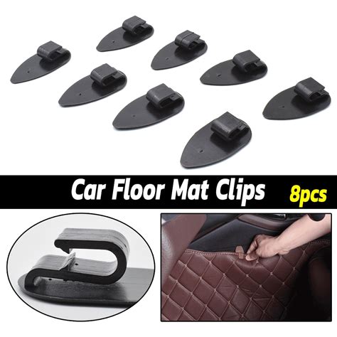 Pcs Universal Black Car Floor Mat Clips Anti Slip Carpet Retainer