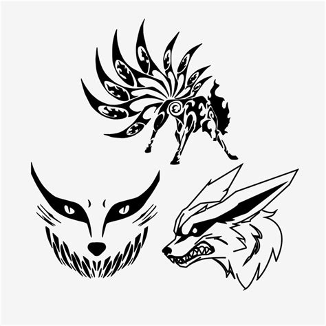 Naruto Nine Tails Fox Svg File For Cricut Naruto Clip Art Etsy Sweden