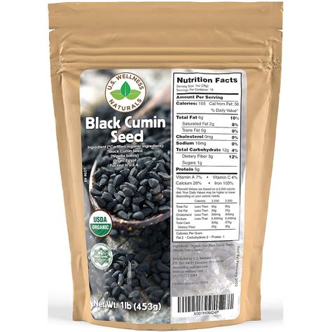 Semilla De Comino Negro De 1 Libra 16 Onzas A Granel De Nigella Sativa