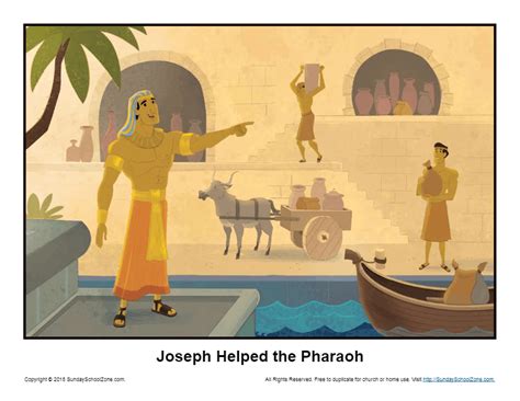 Joseph Helped Pharaoh Archives - Children's Bible Activities | Sunday ...