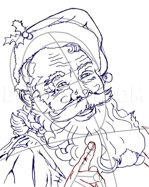 How To Draw A Realistic Santa Santa Claus Step By Step Drawing Guide